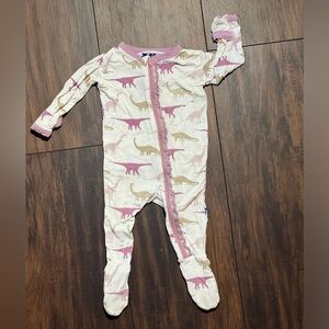 KicKee Pants Bamboo Sleeper with Dinosaurs - 3/6m - VGUC